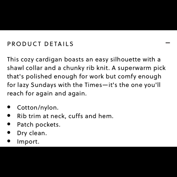 Jcrew Chunky Trim open cardigan XS/S - Picture 6 of 6